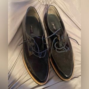 Paul Green Jonah Womens Black Patent Leather Oxfords Shoes Size US 8.5